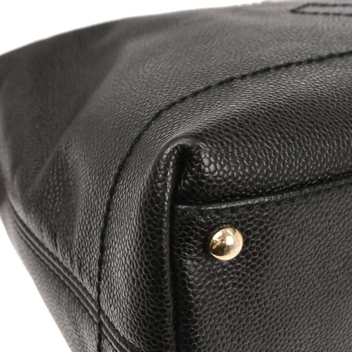 Chanel 2002-2003 Black Caviar Skin Handbag - Image 6