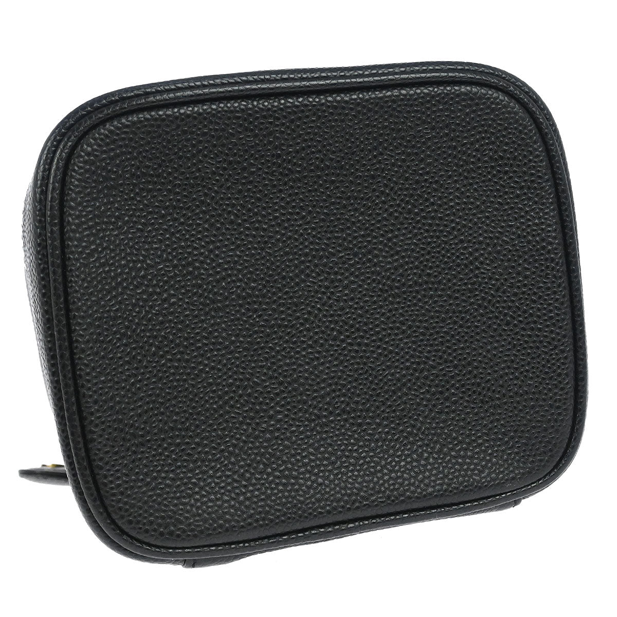 Chanel 2002-2003 Black Caviar Skin Timeless Vanity Handbag - Image 3