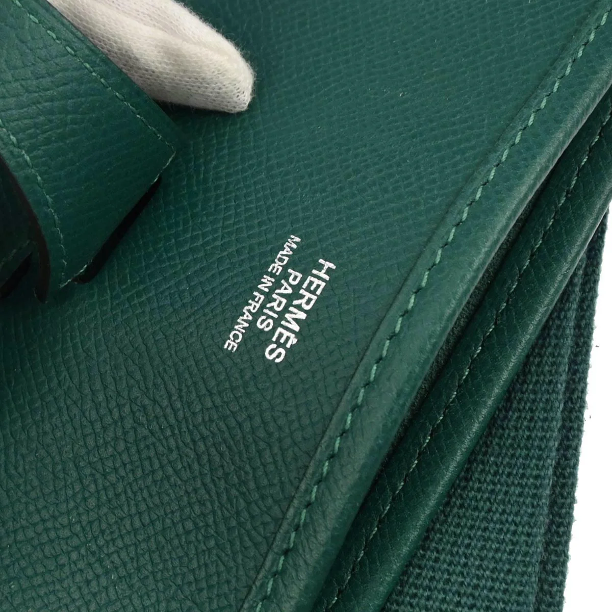 Hermes Malachite Epsom Evelyne 3 29 PM Shoulder Bag - Image 8