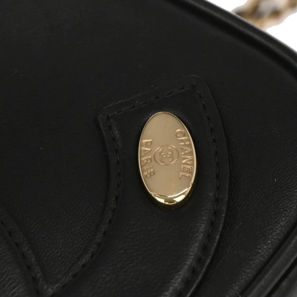 Chanel Black Lambskin CC Mania Camera Bag Shoulder Bag - Image 3