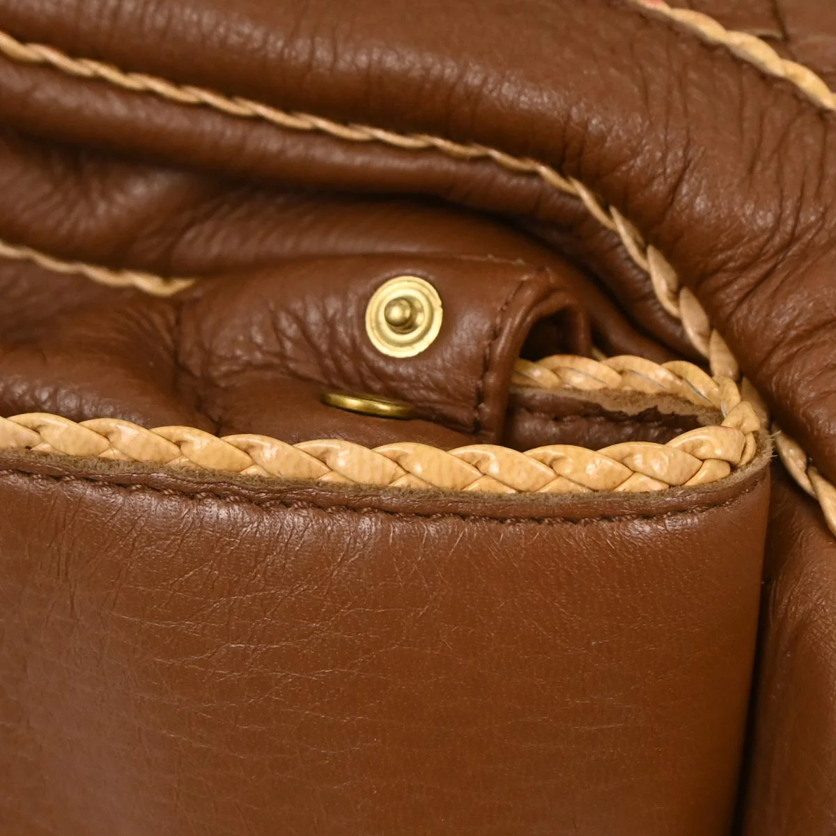 Bottega Veneta Brown Calfskin Intrecciato Handbag - Image 6