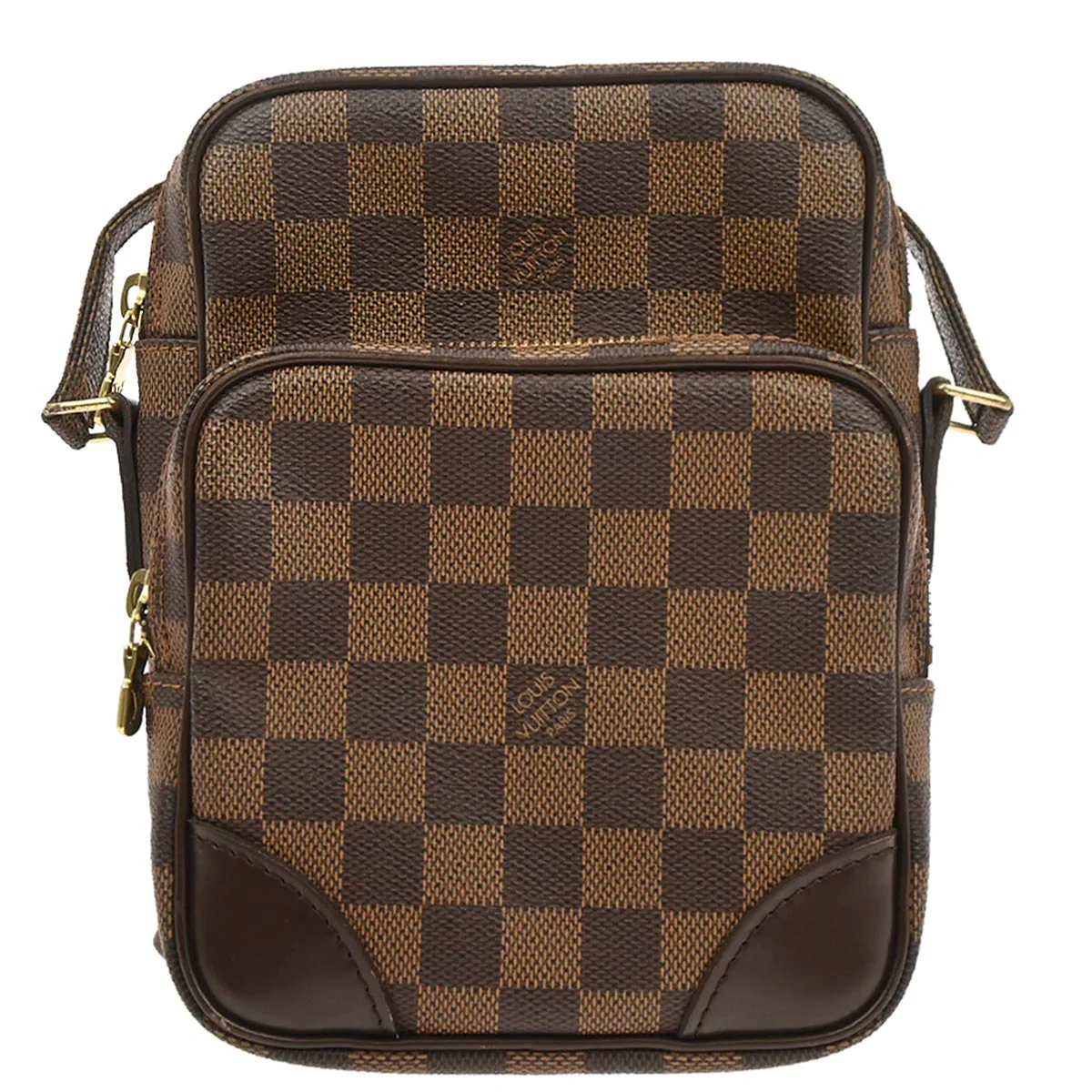 Louis Vuitton 2007 Brown Damier Amazon Crossbody Shoulder Bag N48074
