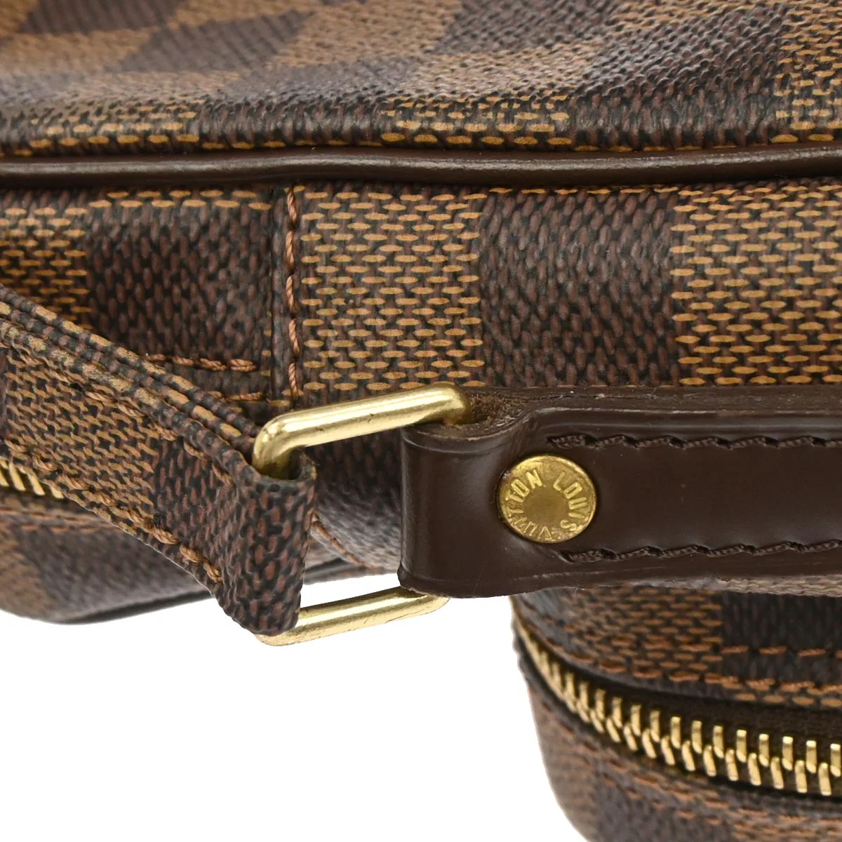 Louis Vuitton 2007 Brown Damier Amazon Crossbody Shoulder Bag N48074 - Image 5