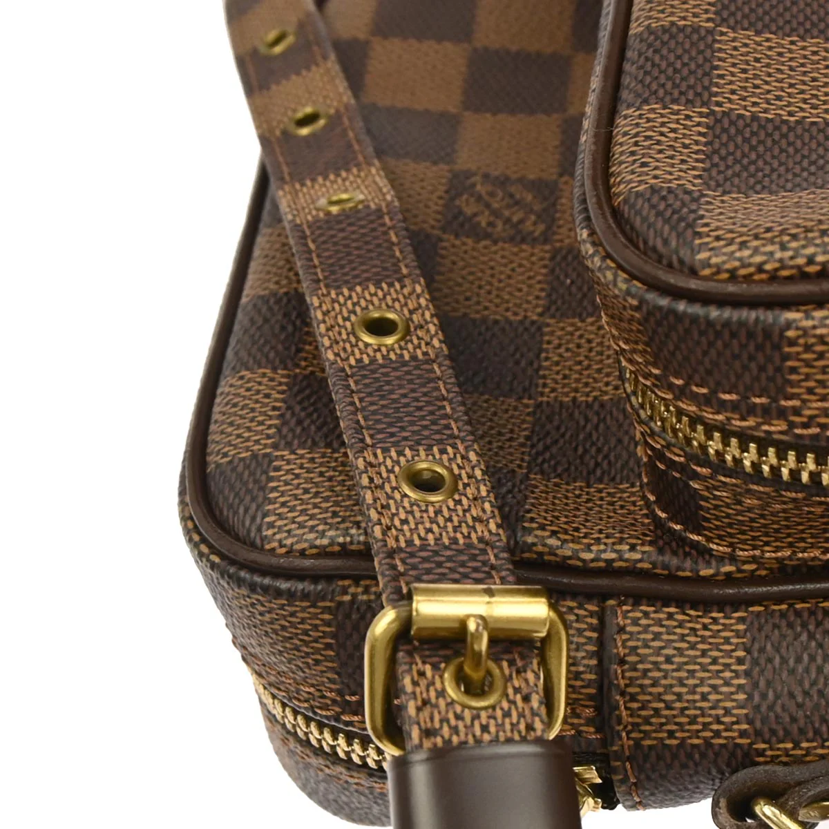 Louis Vuitton 2007 Brown Damier Amazon Crossbody Shoulder Bag N48074 - Image 7