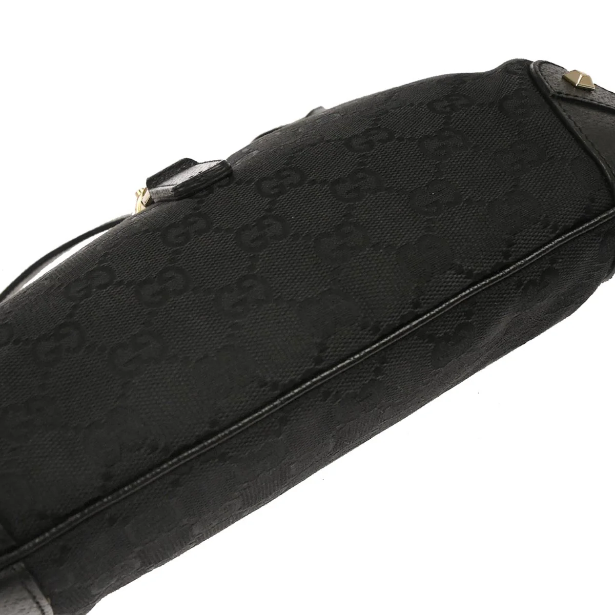 Gucci Black Canvas GG Hobo Handbag - Image 5