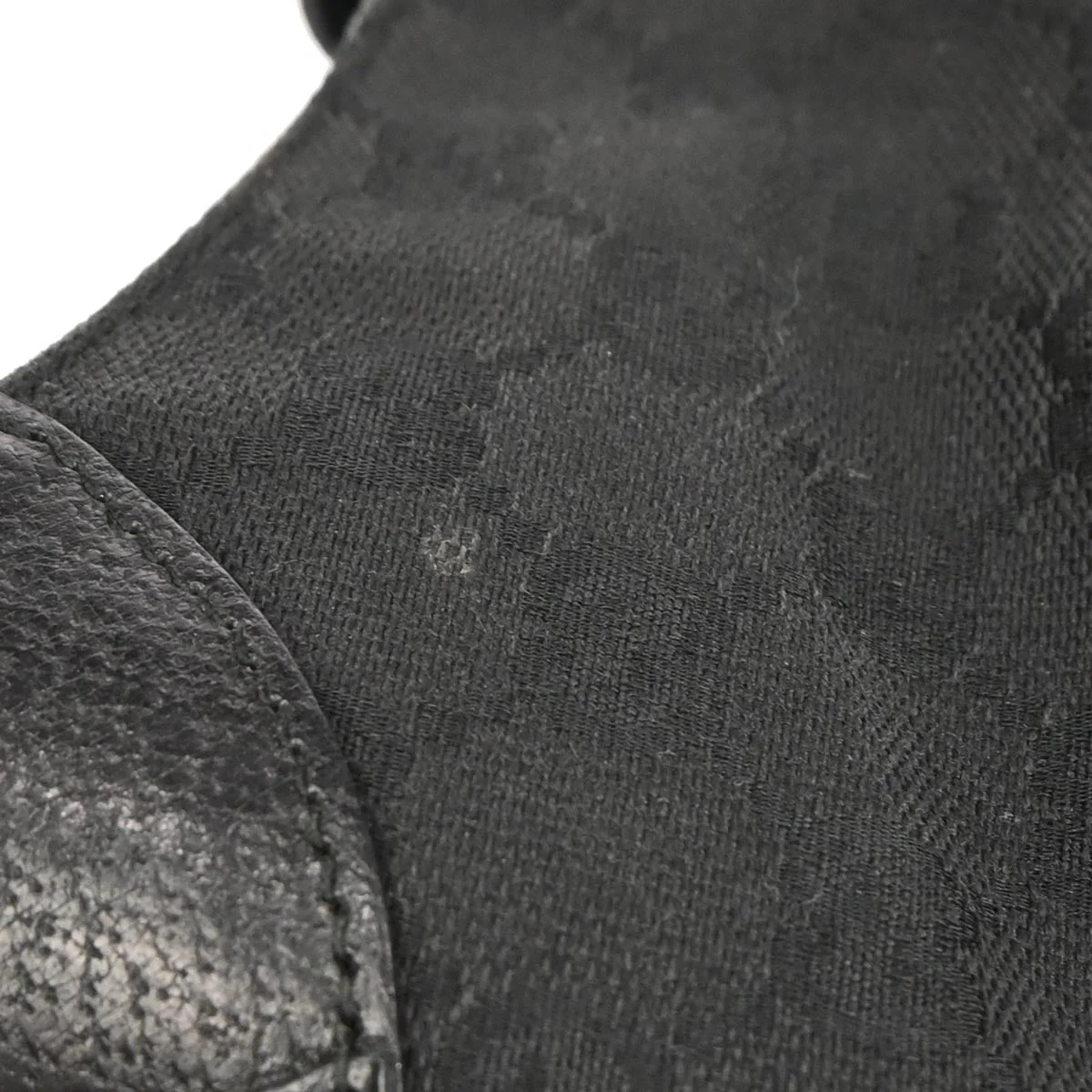 Gucci Black Canvas GG Hobo Handbag - Image 6