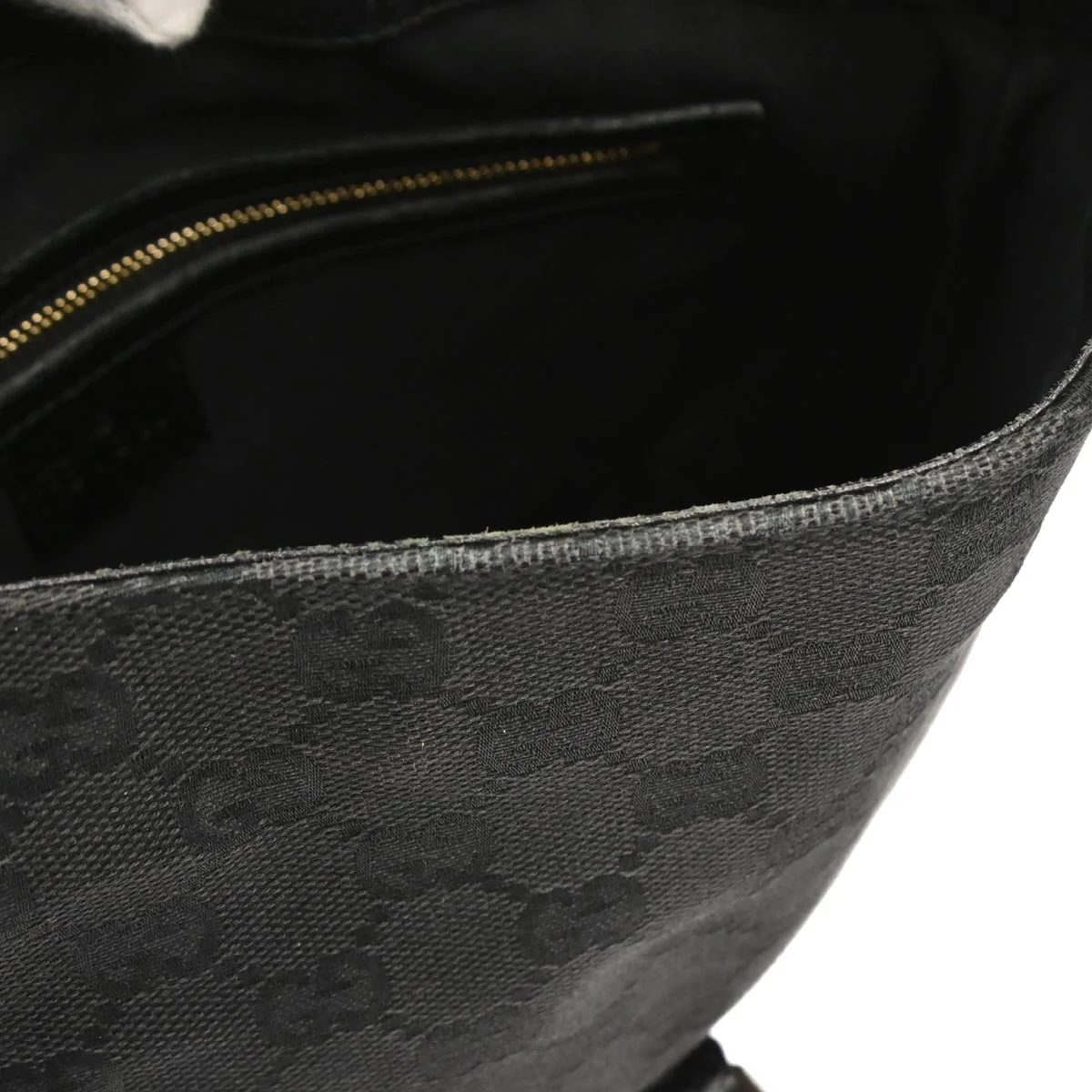 Gucci Black Canvas GG Hobo Handbag - Image 7
