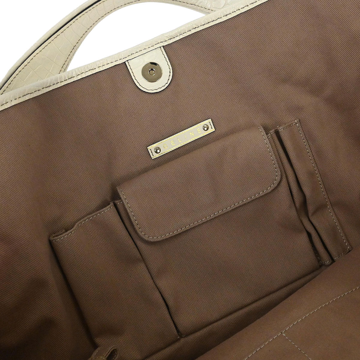 Celine * Beige Bittersweet Macadam Handbag - Image 9