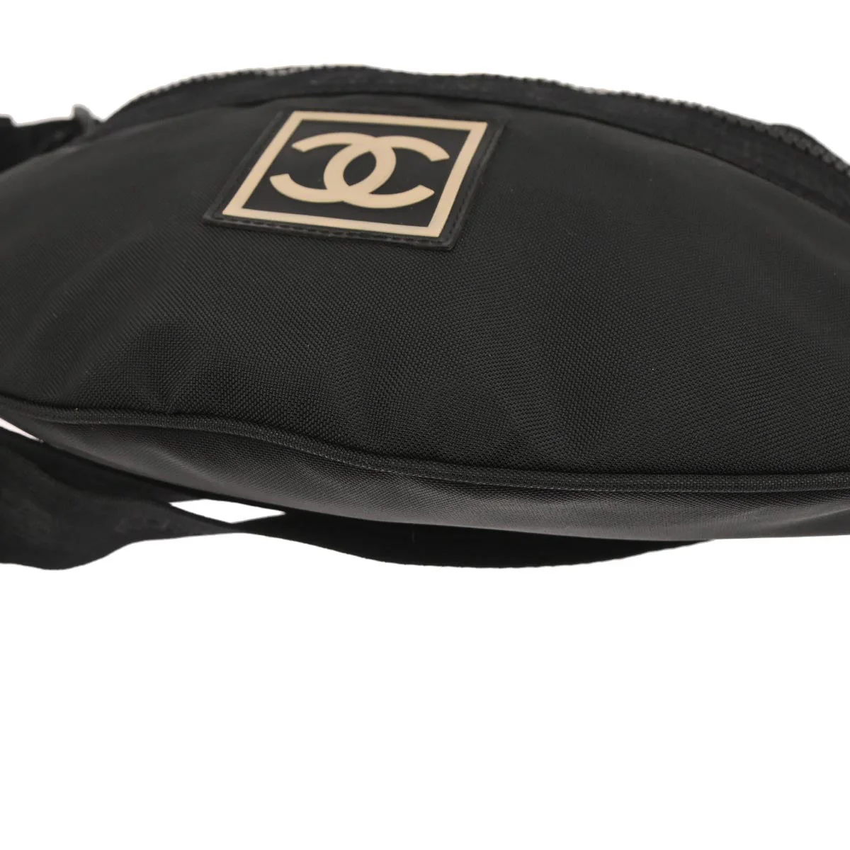 Chanel 2002-2003 Black Canvas Sport Line Waist Bum Bag - Image 3