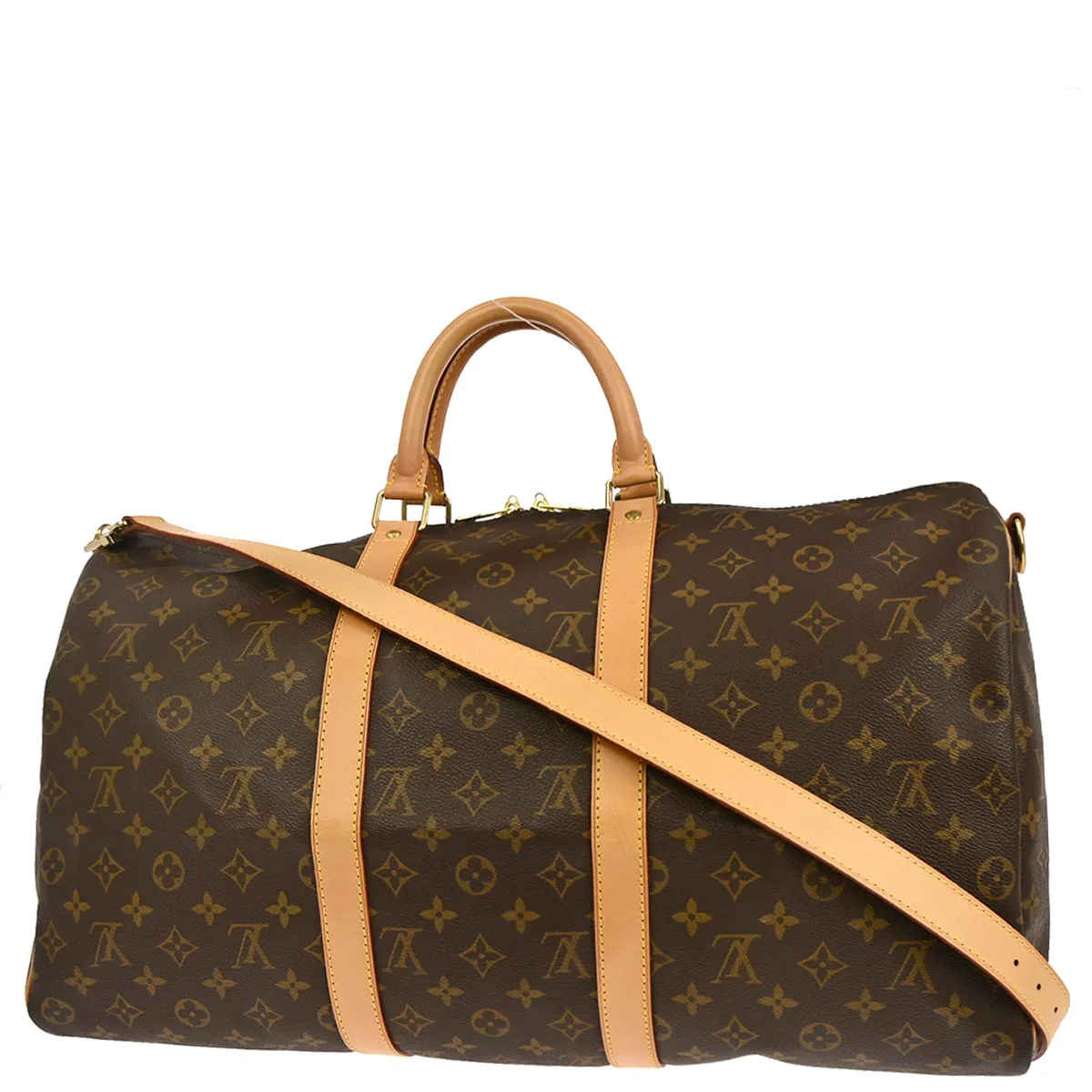 Louis Vuitton 2002 Monogram Keepall Bandouliere 50 Duffle Bag M41416 - Image 2