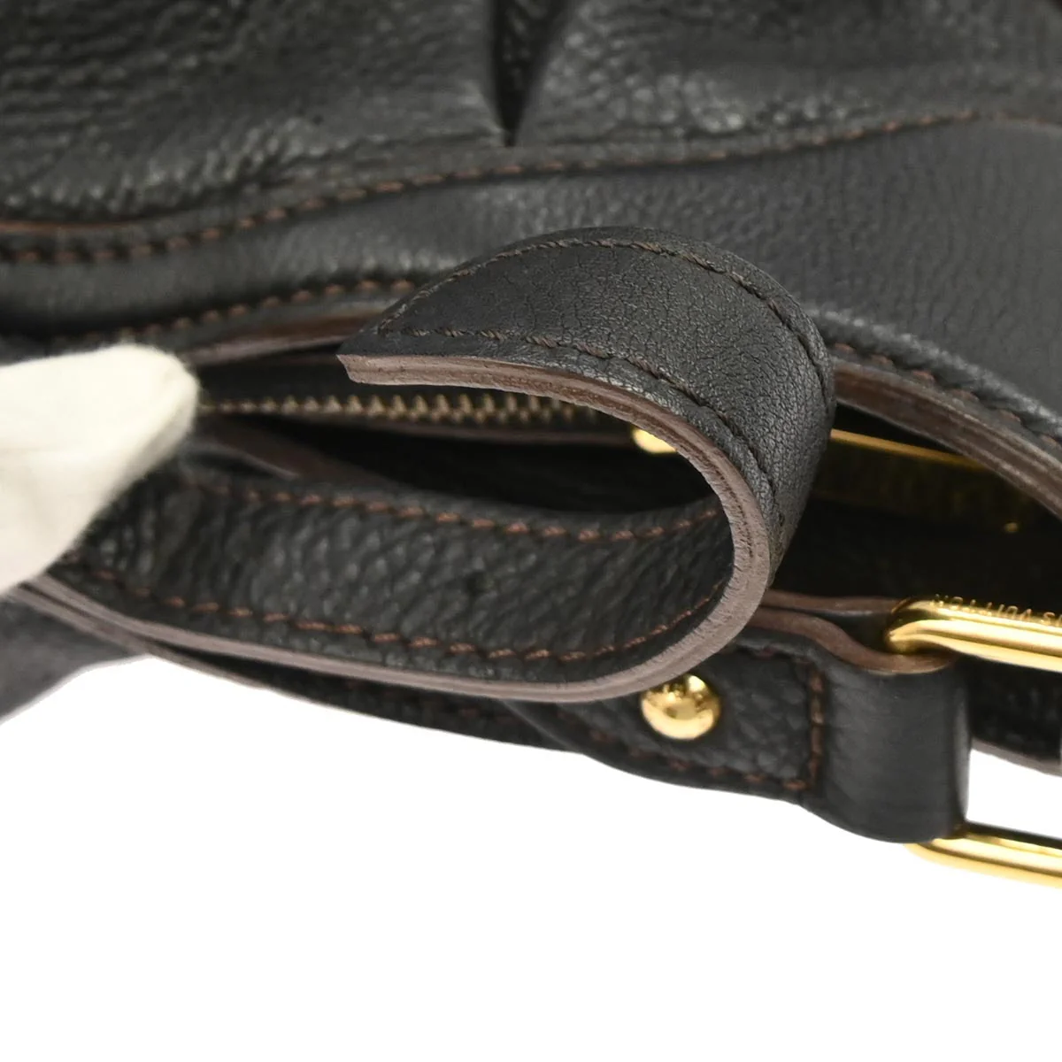 Louis Vuitton Black Mahina XS Shoulder Bag M95660 - Image 3