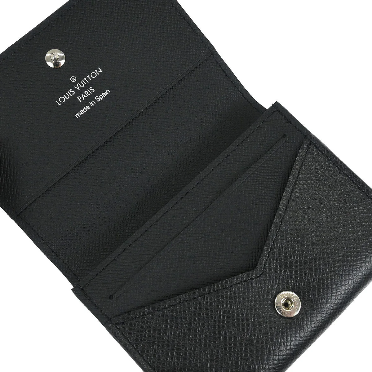 Louis Vuitton 2018 Taiga Envelope Carte de Visite NM Cardholder M64595 Small Good - Image 4