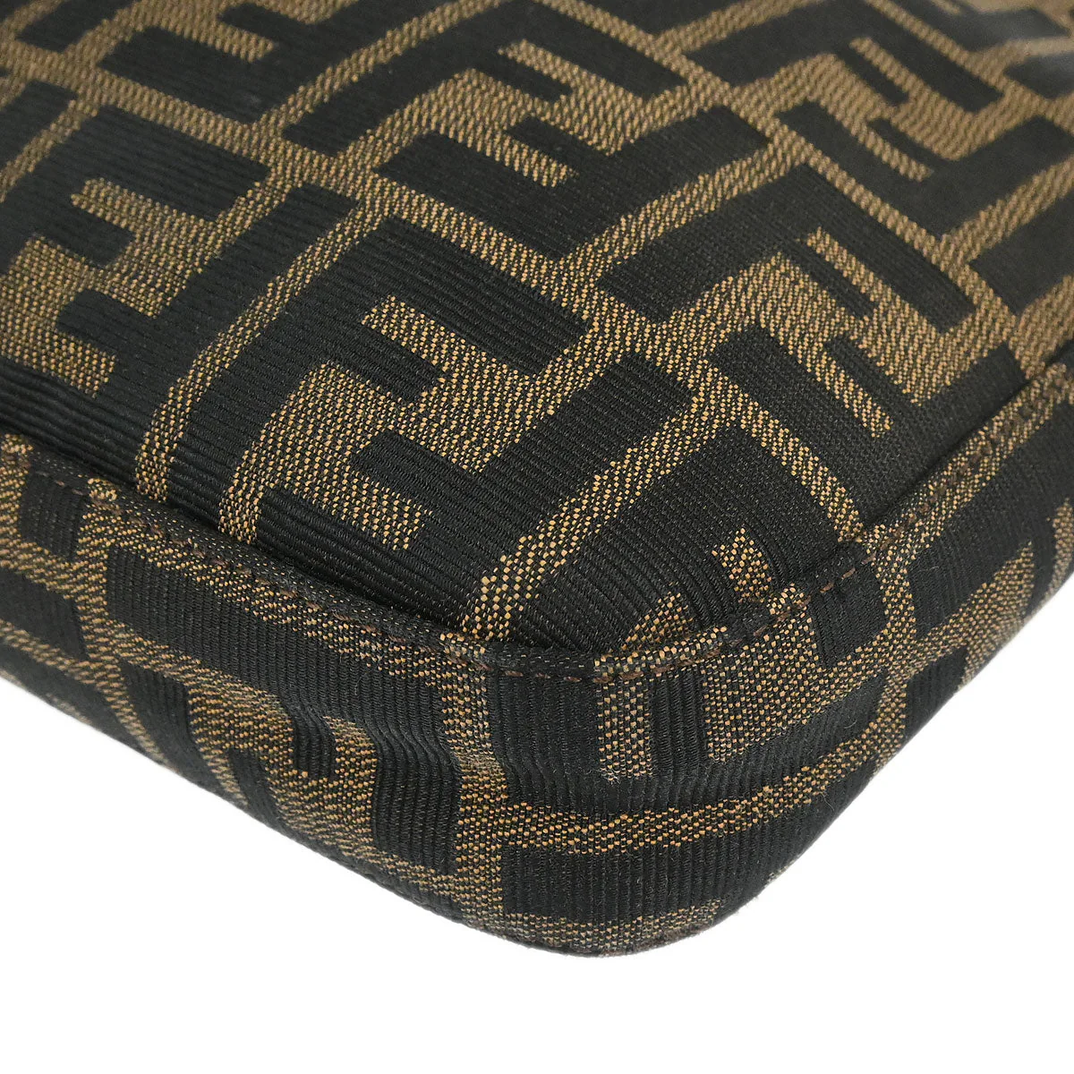 Fendi Brown Canvas Zucca Handbag - Image 3