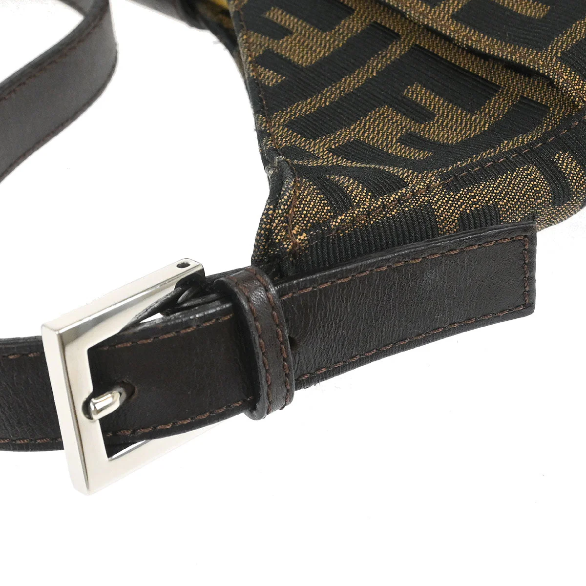 Fendi Brown Canvas Zucca Handbag - Image 6