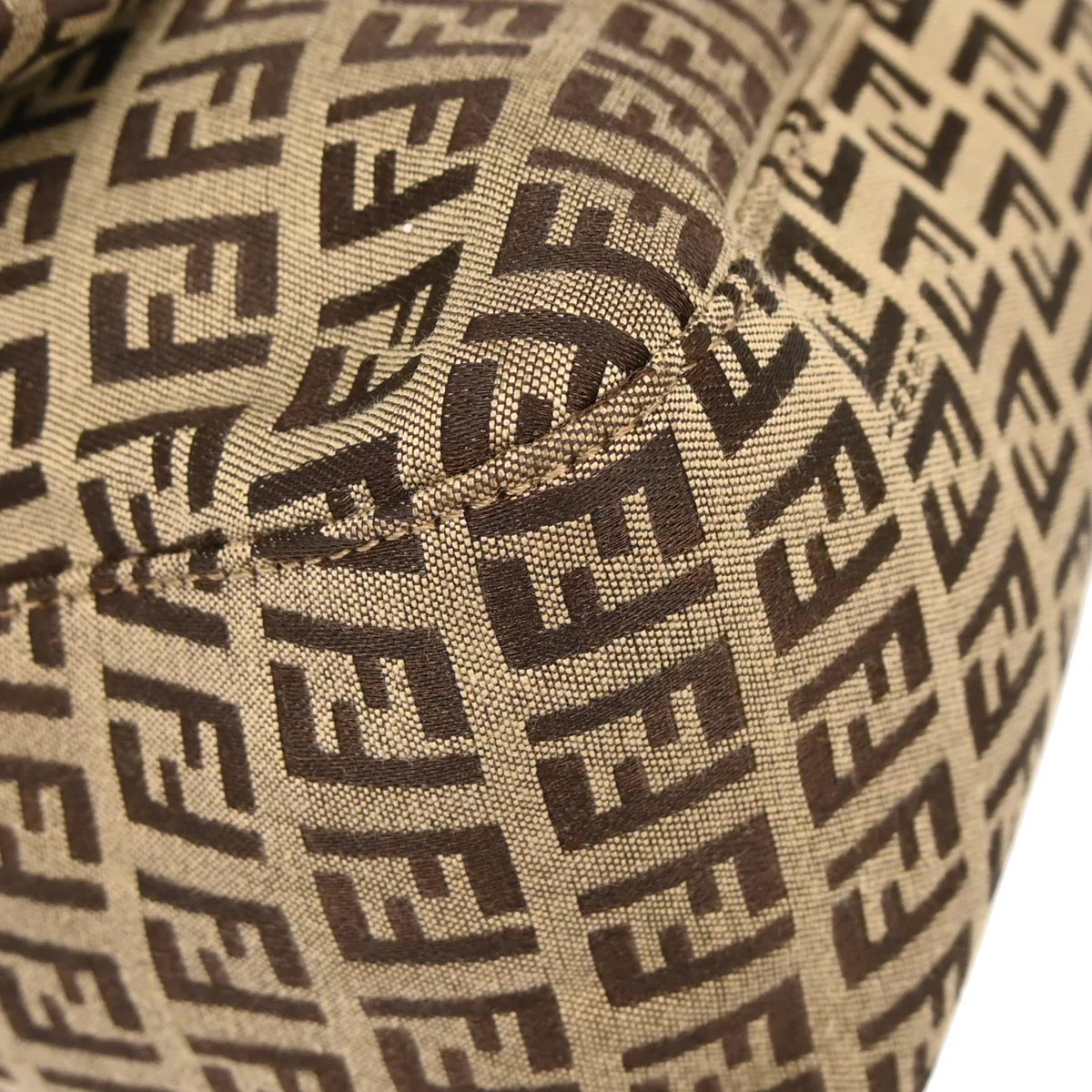 Fendi Beige Zucchino Mamma Baguette Handbag - Image 6