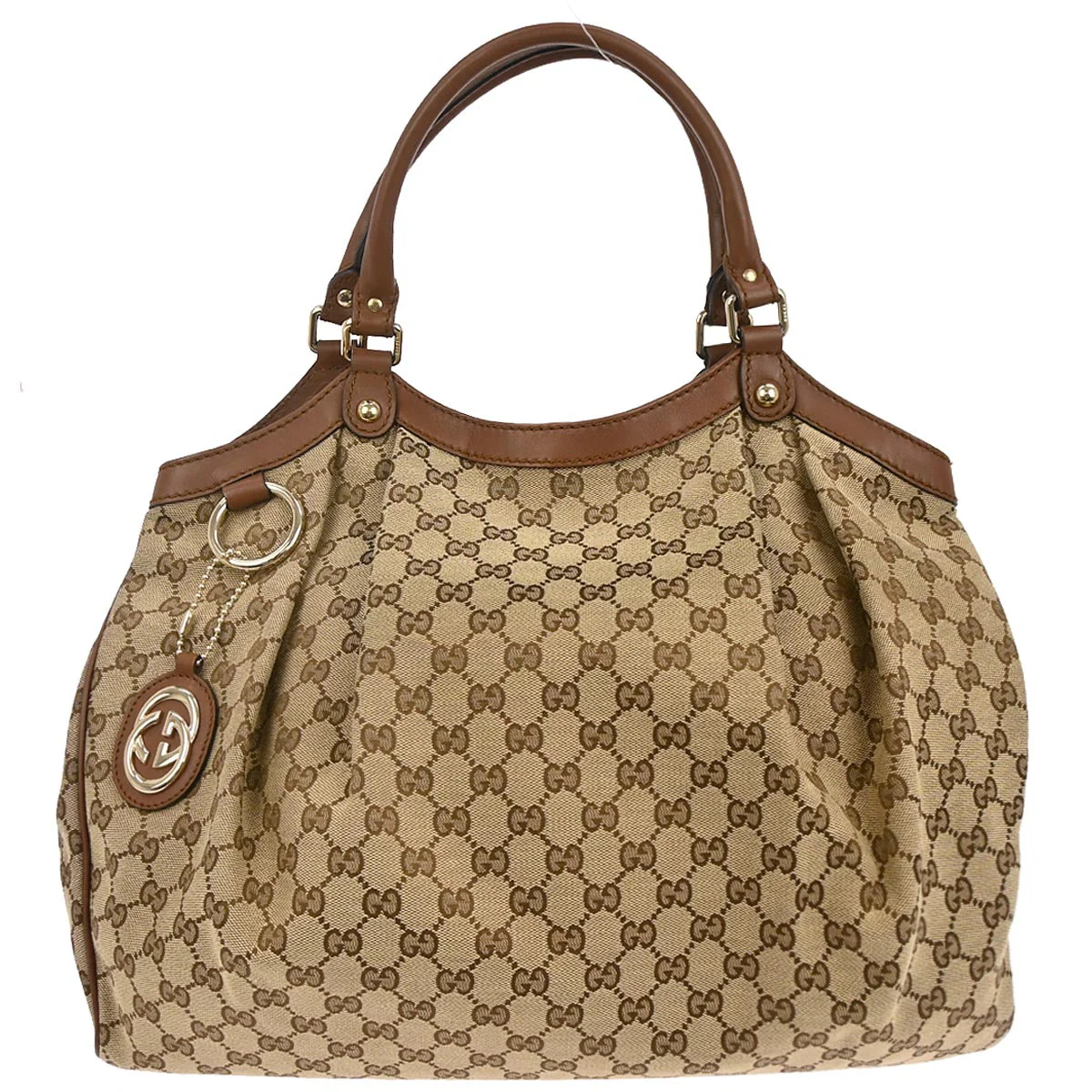 Gucci Beige Sukey GG Tote Bag