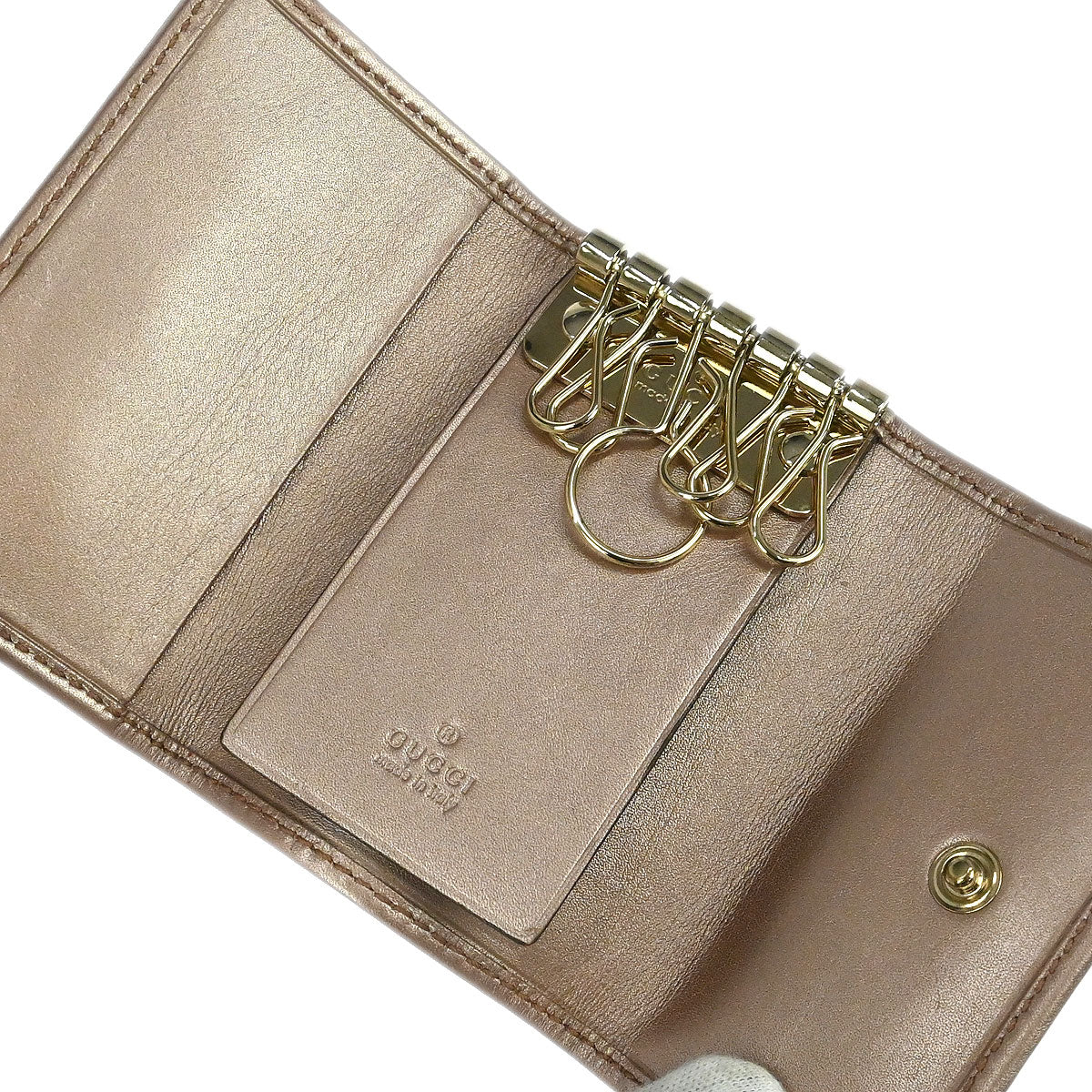 Gucci Key Case Beige GG Canvas Small Good - Image 5