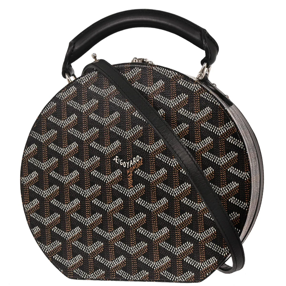 Goyard Black Alto Hatbox Trunk Bag 2way Shoulder Handbag - Image 2