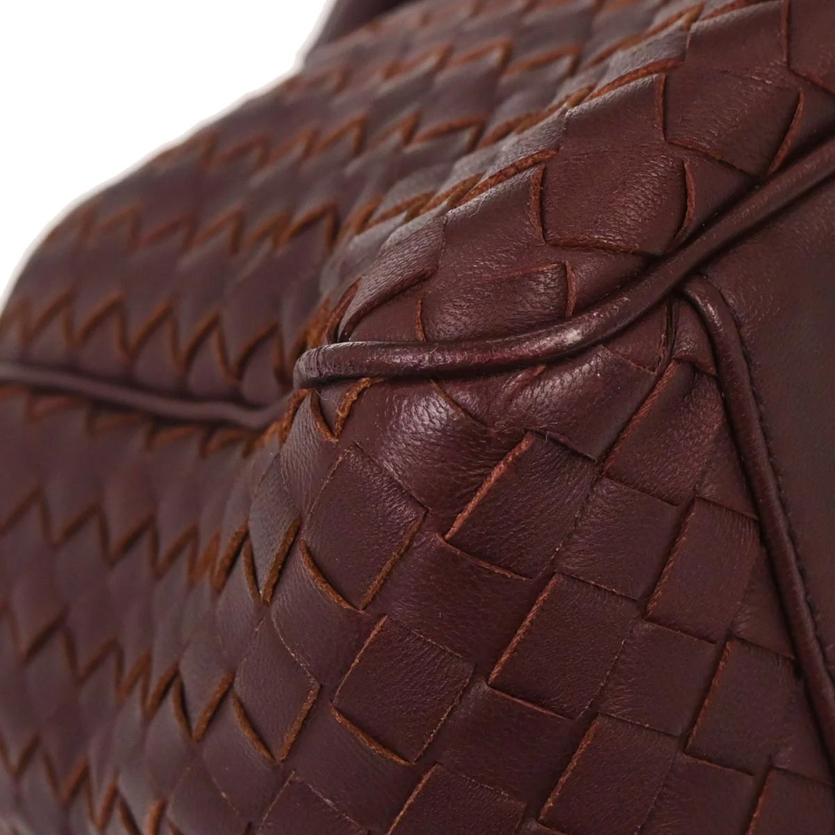 Bottega Veneta Bordeaux Lambskin Intrecciato 2way Shoulder Handbag - Image 6