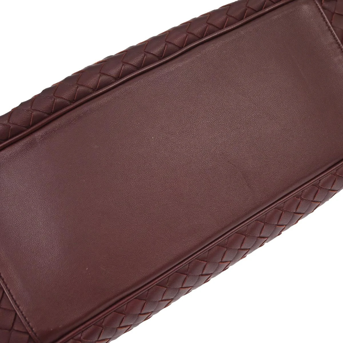 Bottega Veneta Bordeaux Lambskin Intrecciato 2way Shoulder Handbag - Image 7