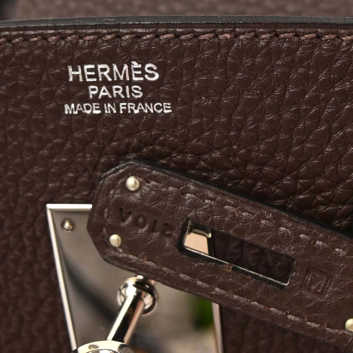 Hermes Havane Togo Birkin 30 Handbag - Image 10