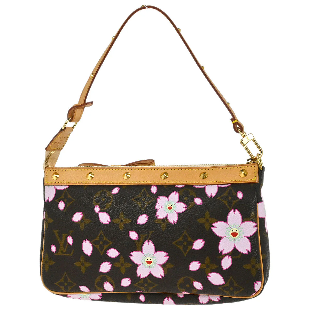 Louis Vuitton 2003 Cherry Blossom Pochette Accessoires Handbag M92006 - Image 2
