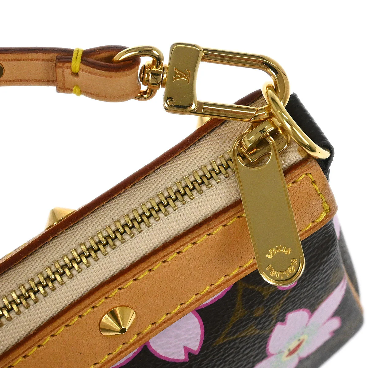Louis Vuitton 2003 Cherry Blossom Pochette Accessoires Handbag M92006 - Image 5