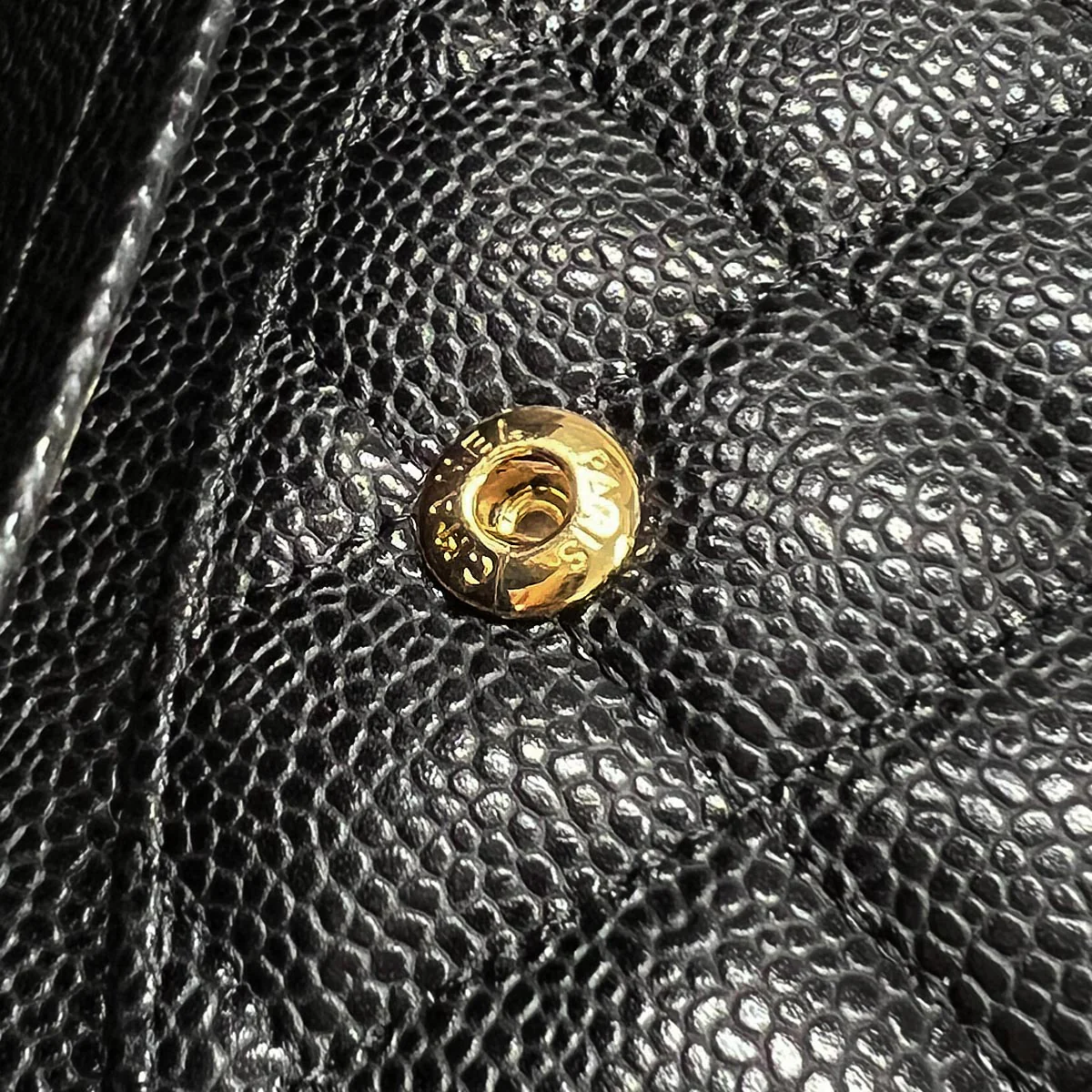 Chanel Black Caviar Skin Medium Classic Double Flap Shoulder Bag - Image 11