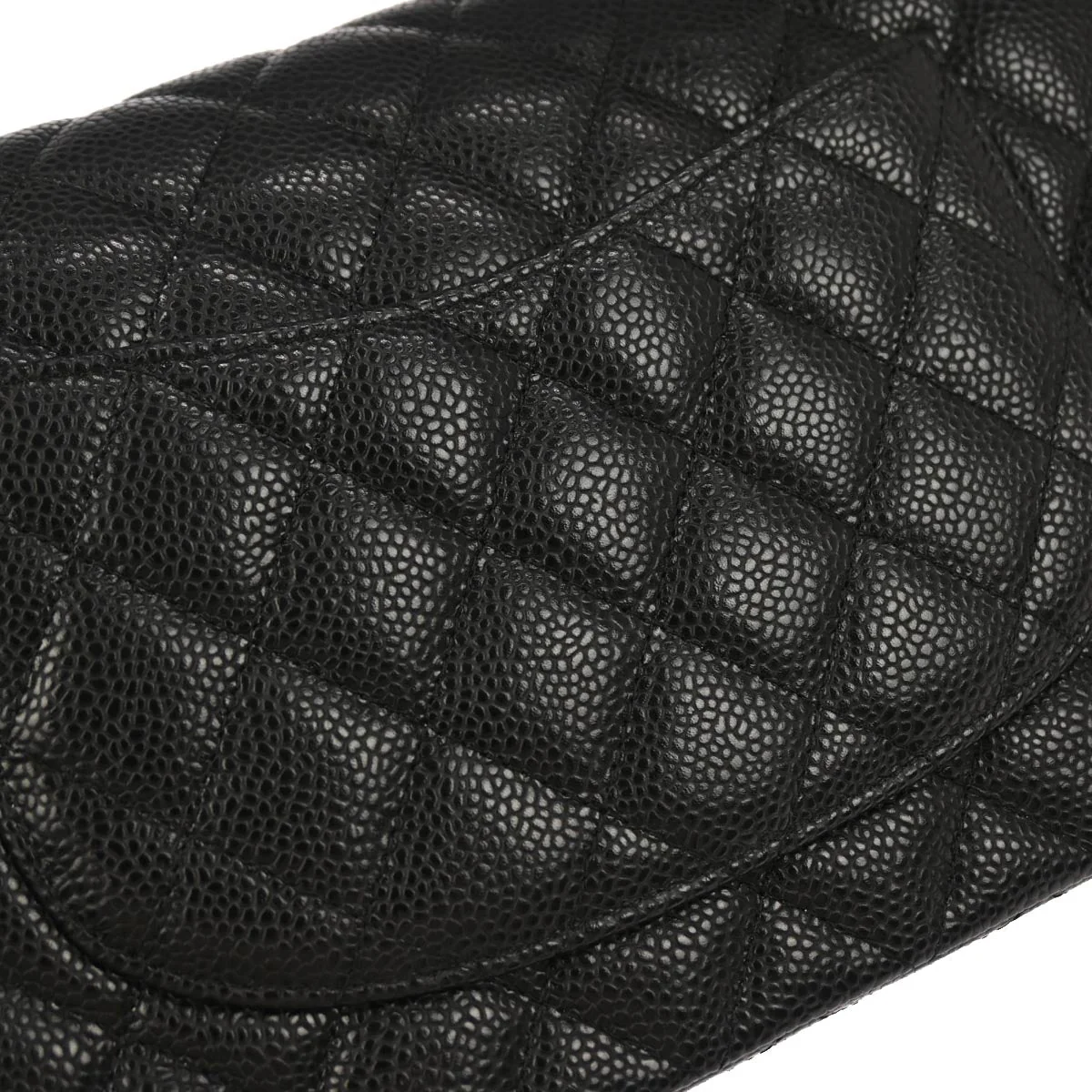 Chanel Black Caviar Skin Medium Classic Double Flap Shoulder Bag - Image 4
