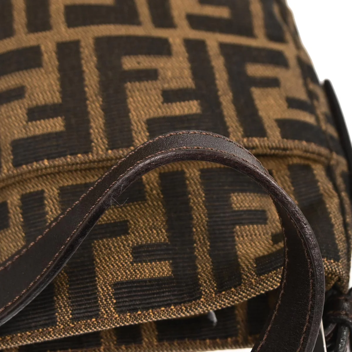 Fendi Brown Zucca Handbag - Image 5