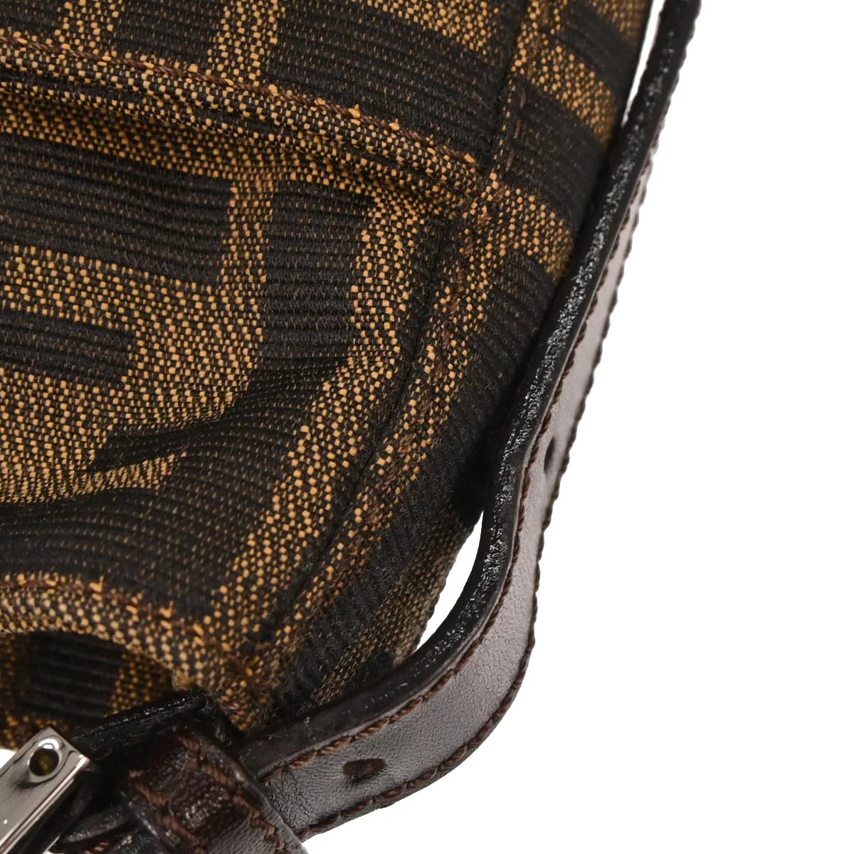 Fendi Brown Zucca Handbag - Image 6