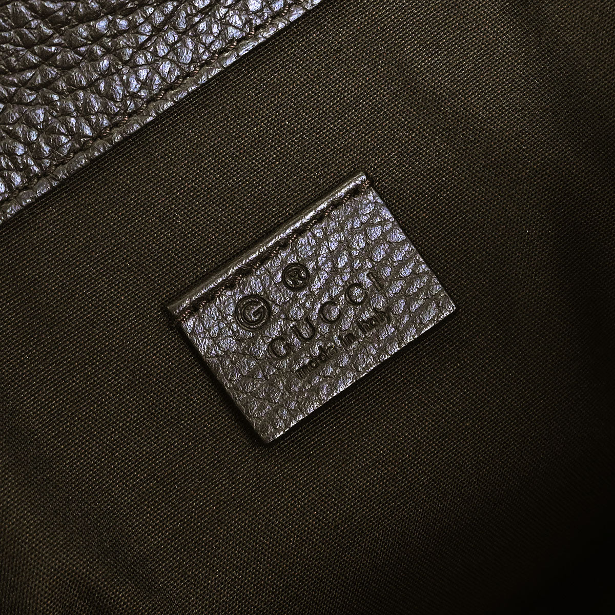 Gucci Brown Beige GG Drawstring Backpack - Image 9