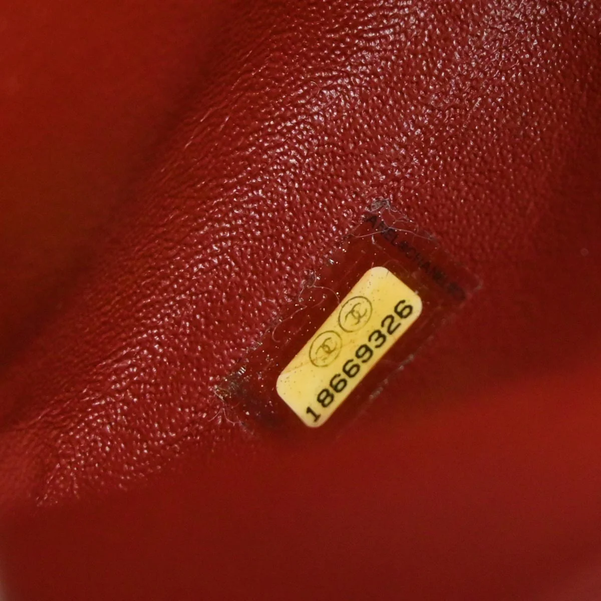 Chanel 2013-2014 Red Lambskin Flap Bag Shoulder Bag - Image 9