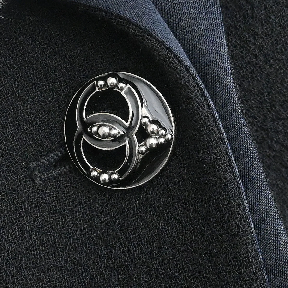 Chanel 2009 Single Breasted Jacket Black #36 - Image 4