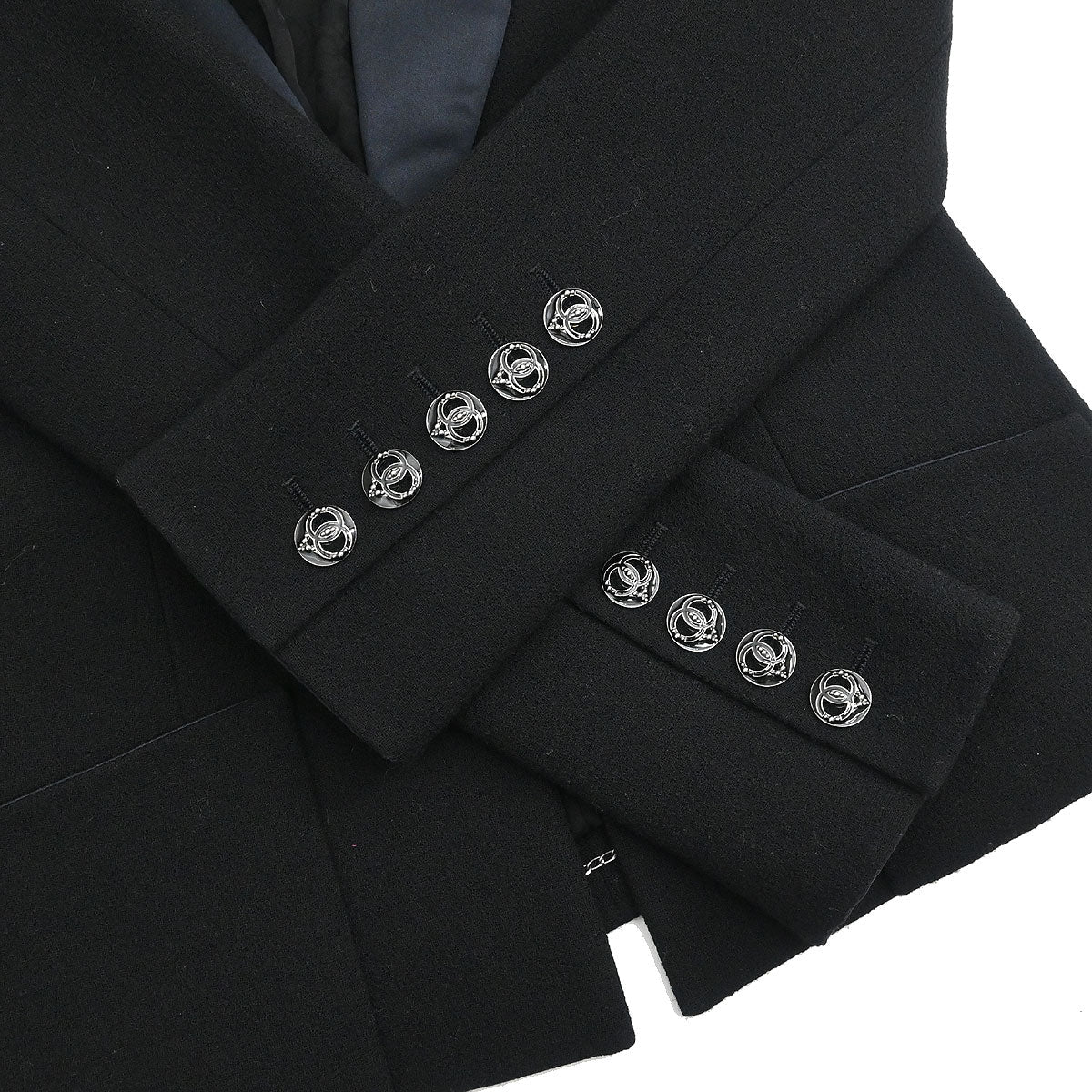 Chanel 2009 Single Breasted Jacket Black #36 - Image 6