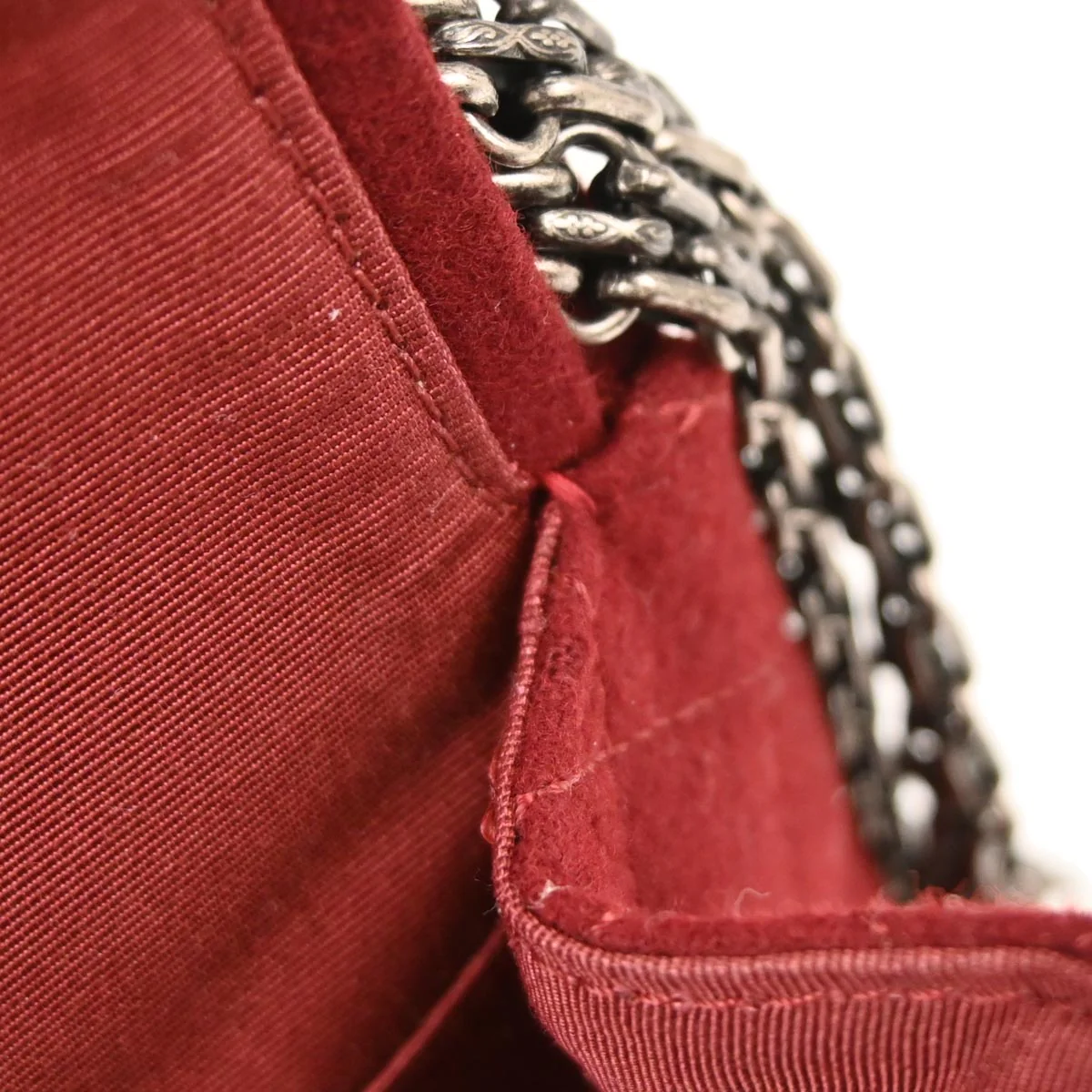 Chanel 2015-2016 Red Wool 2.55 Classic Double Flap Shoulder Bag - Image 9