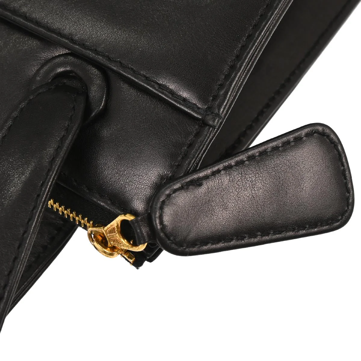 Chanel 1997-1999 Black Calfskin Shoulder Bag - Image 6