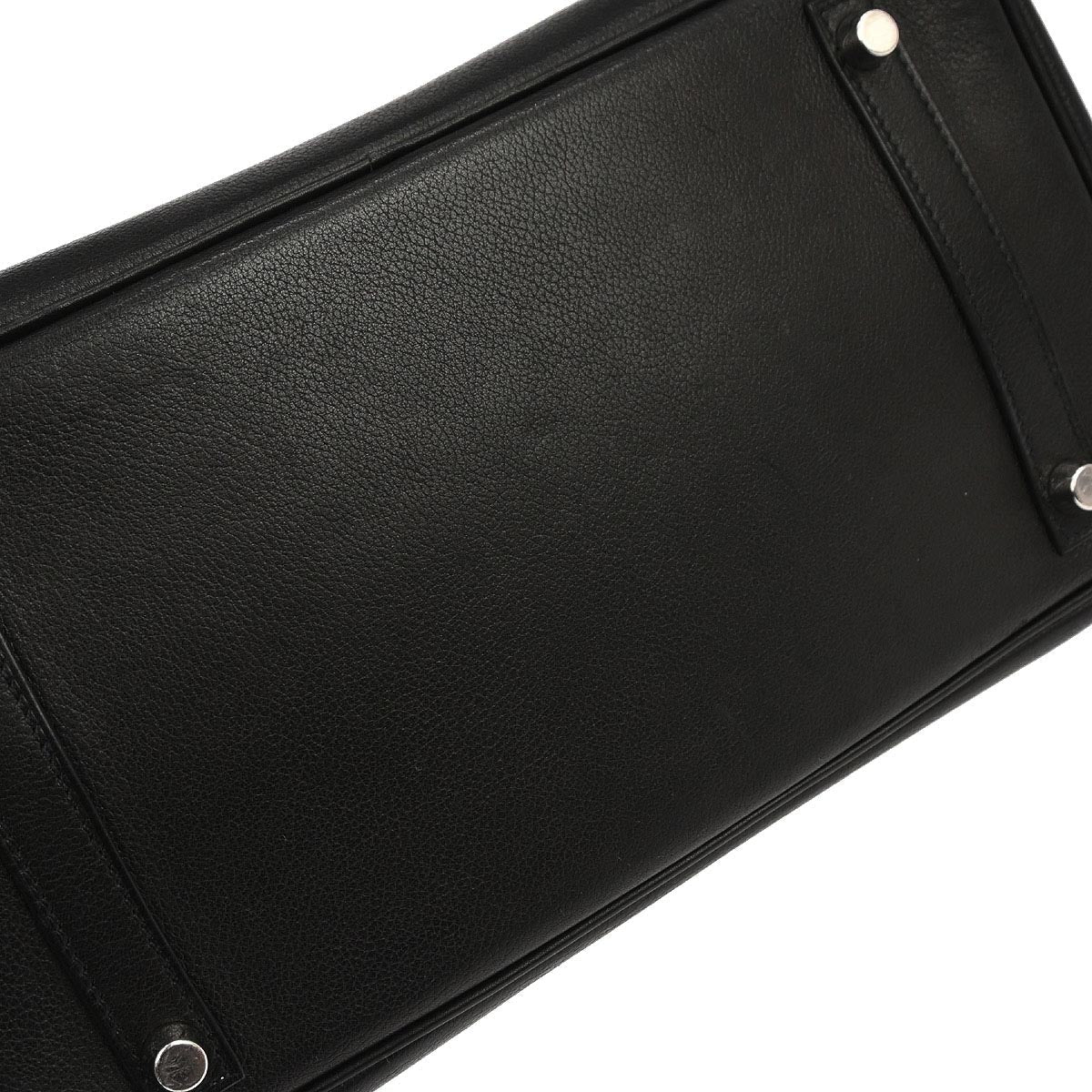 Hermes Black Veau Evergrain Birkin 30 Handbag - Image 5