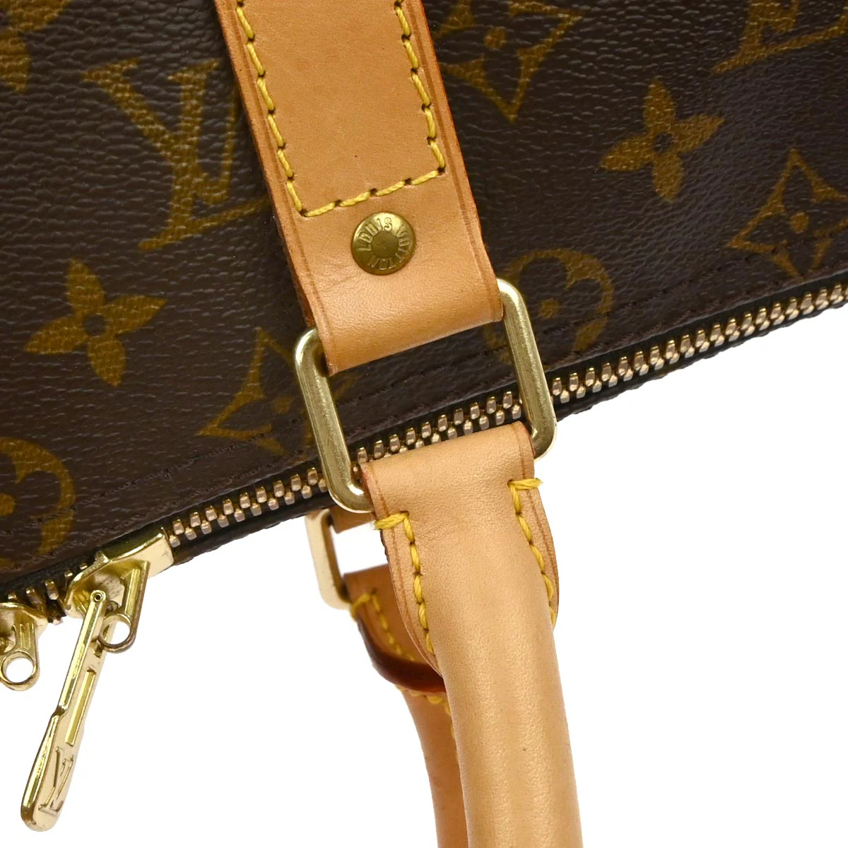 Louis Vuitton 1998 Monogram Keepall Bandouliere 45 Duffle Bag M41418 - Image 4