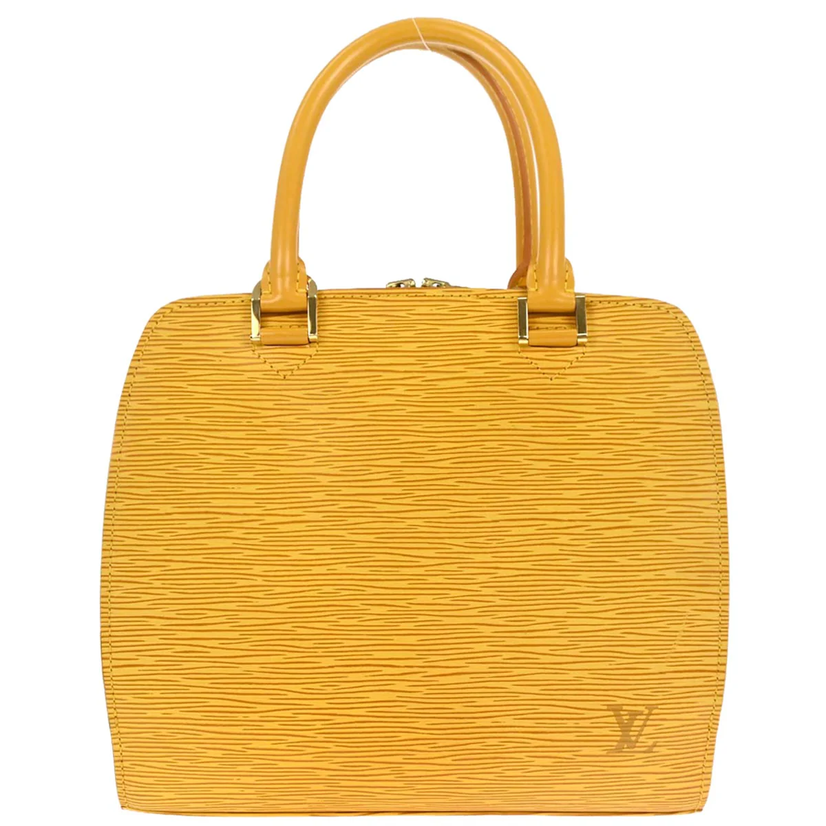 Louis Vuitton 2001 Yellow Epi Pont Neuf Handbag M52059
