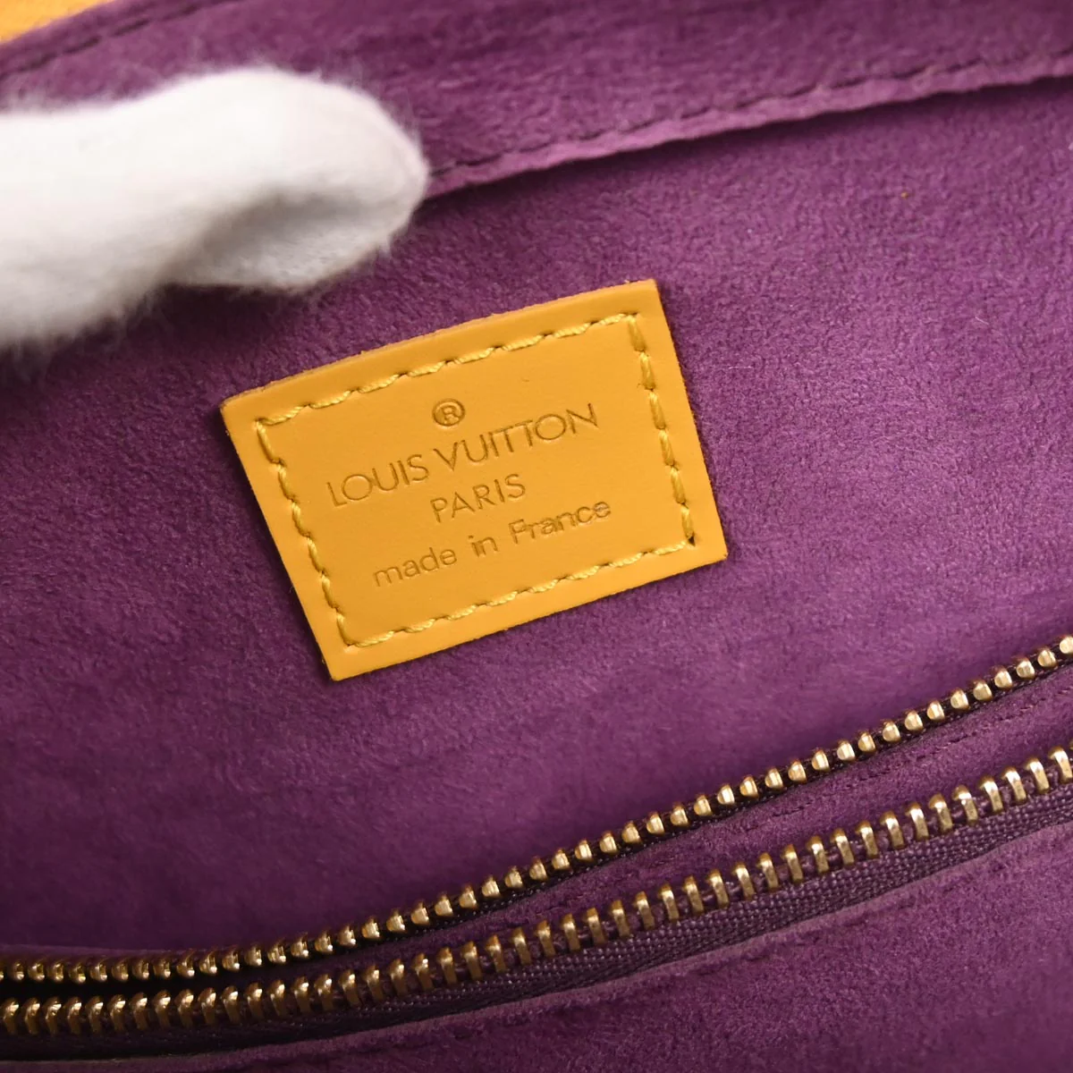 Louis Vuitton 2001 Yellow Epi Pont Neuf Handbag M52059 - Image 8
