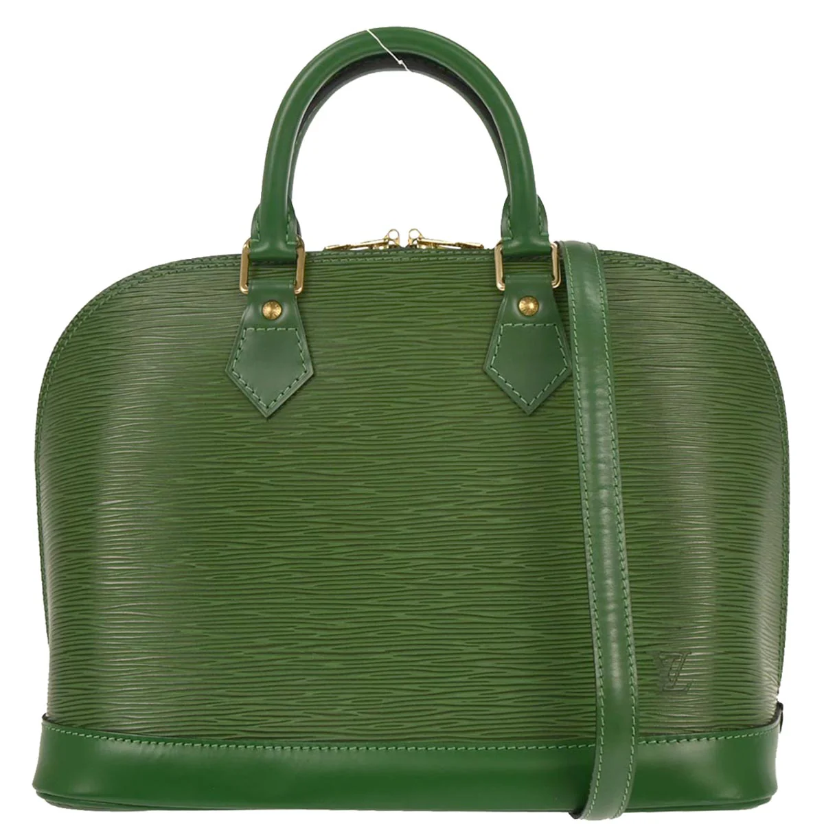 Louis Vuitton 1997 Green Epi Alma 2way Handbag M52144