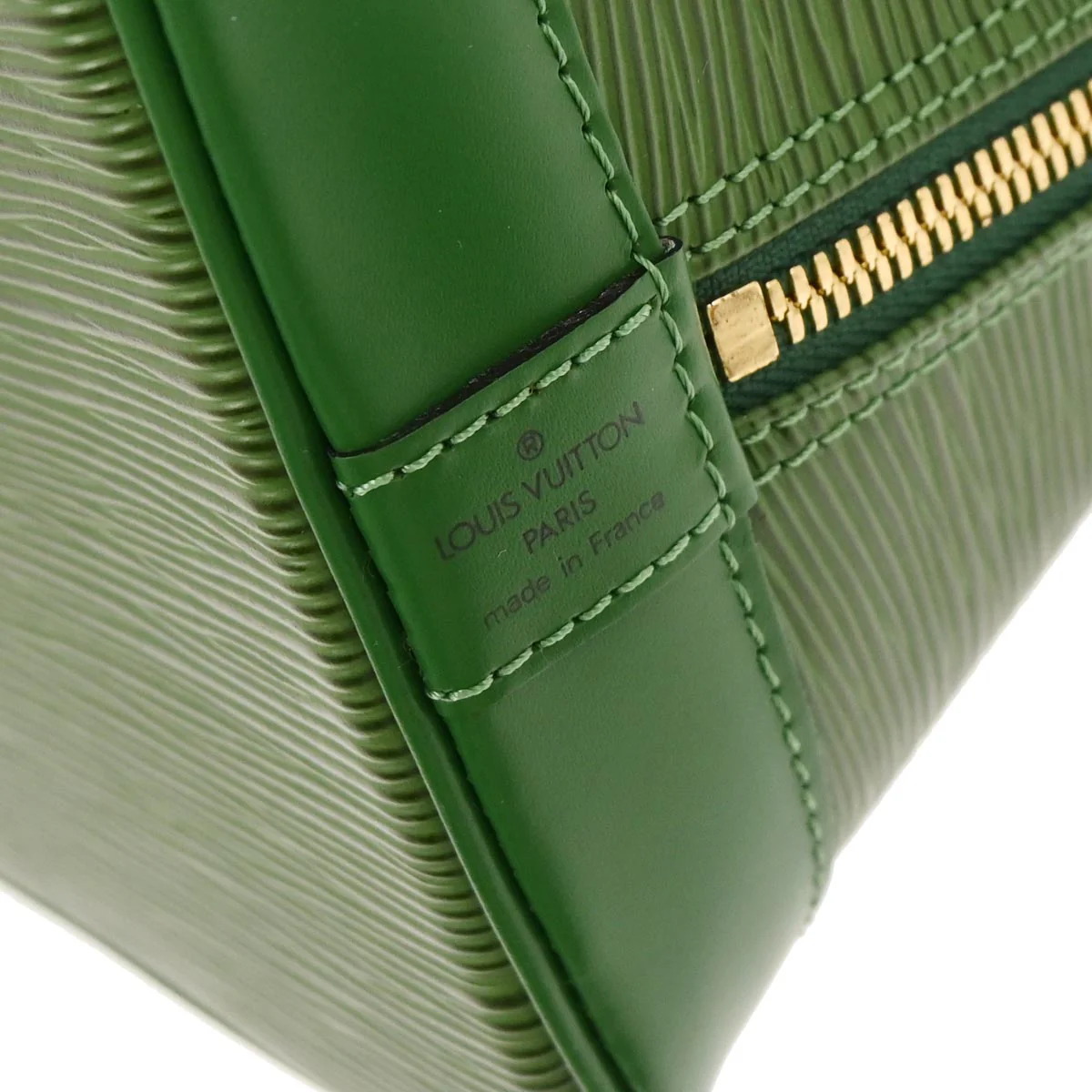Louis Vuitton 1997 Green Epi Alma 2way Handbag M52144 - Image 7