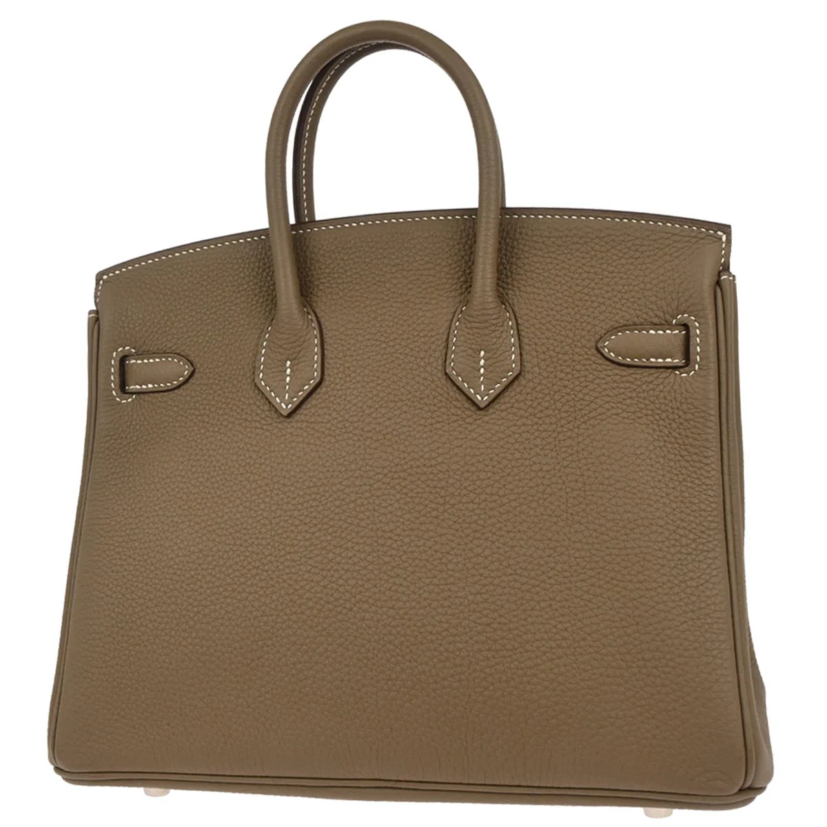 Hermes Etoupe Gray Togo Birkin 25 Handbag - Image 2