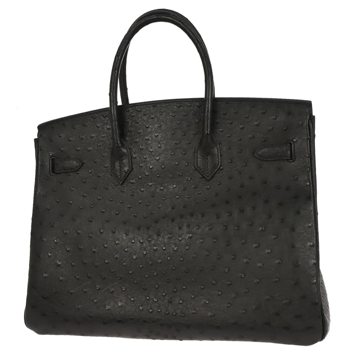 Hermes * Black Ostrich Birkin 35 Handbag - Image 2