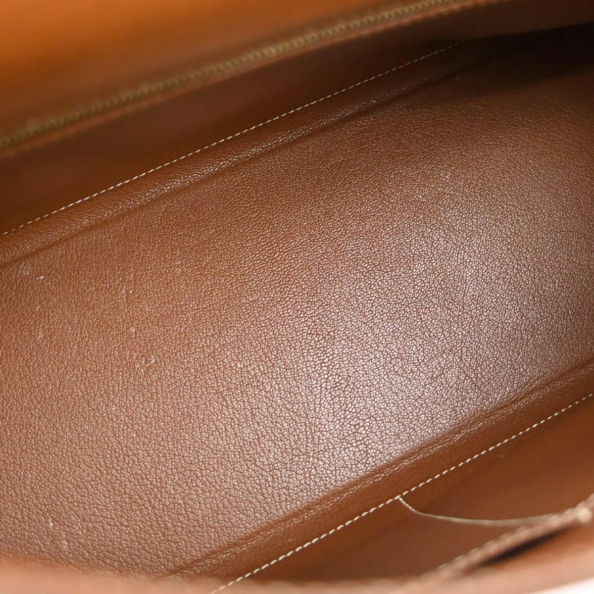 Hermes Gold Barenia Toile H Kelly 35 Retourne 2way Shoulder Handbag - Image 7
