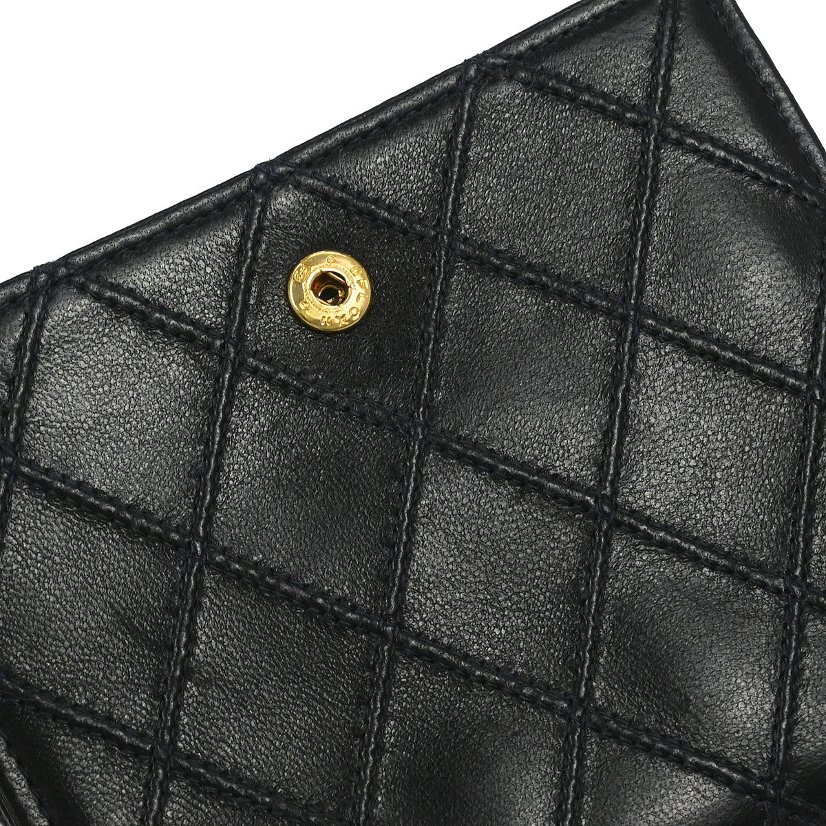 Chanel 1991-1994 Black Lambskin Bicolore Wallet - Image 7
