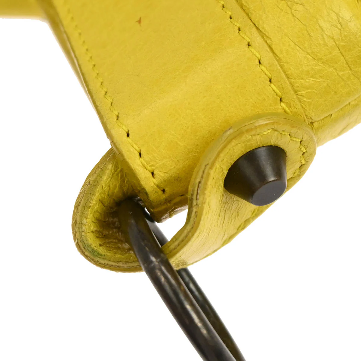 Balenciaga Yellow Lambkin The First 2way Shoulder Handbag - Image 4