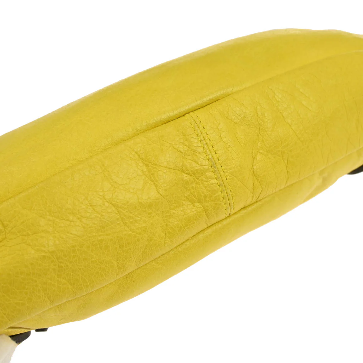 Balenciaga Yellow Lambkin The First 2way Shoulder Handbag - Image 6