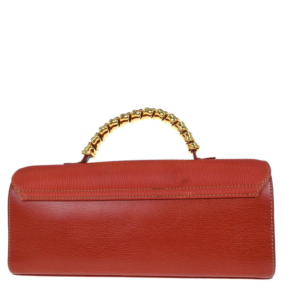Loewe Red Leather Velasquez Handbag - Image 2